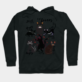 Black Cats/  cat lovers / Pets, Halloween Hoodie